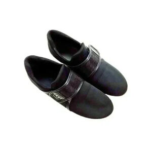 DKNY Womens Anna Fabric Top Pull On Fashion Sneakers, Black, Size 8.5M 